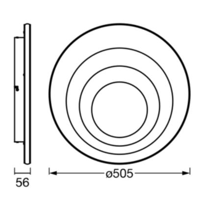 Ledvance - Plafoniera LED ORBIS SPIRAL LED/42W/230V