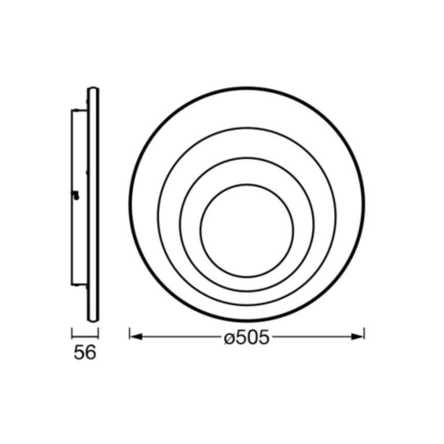 Ledvance - Plafoniera LED ORBIS SPIRAL LED/42W/230V