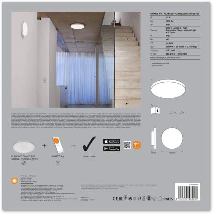 Ledvance - Plafoniera LED RGB dimmerabile SMART+ FRAMELESS LED/20W/230V