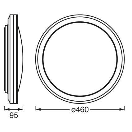 Ledvance -Plafoniera LED RGBW dimmerabile SMART+ CIRCLE LED/28W/230V Wi-Fi