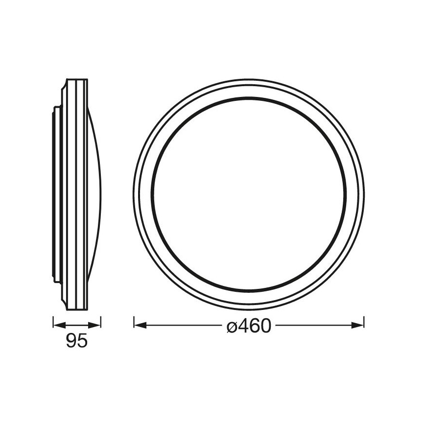 Ledvance -Plafoniera LED RGBW dimmerabile SMART+ CIRCLE LED/28W/230V Wi-Fi
