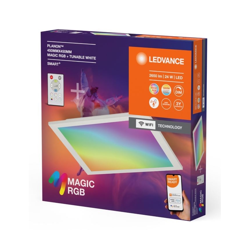Ledvance - Plafoniera LED RGBW dimmerabile SMART+ MAGIC LED/24W/230V 2700-6500K Wi-Fi + telecomando
