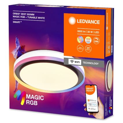 Ledvance - Plafoniera LED RGBW dimmerabile SMART+ MAGIC LED/38W/230V 2700-6500K Wi-Fi