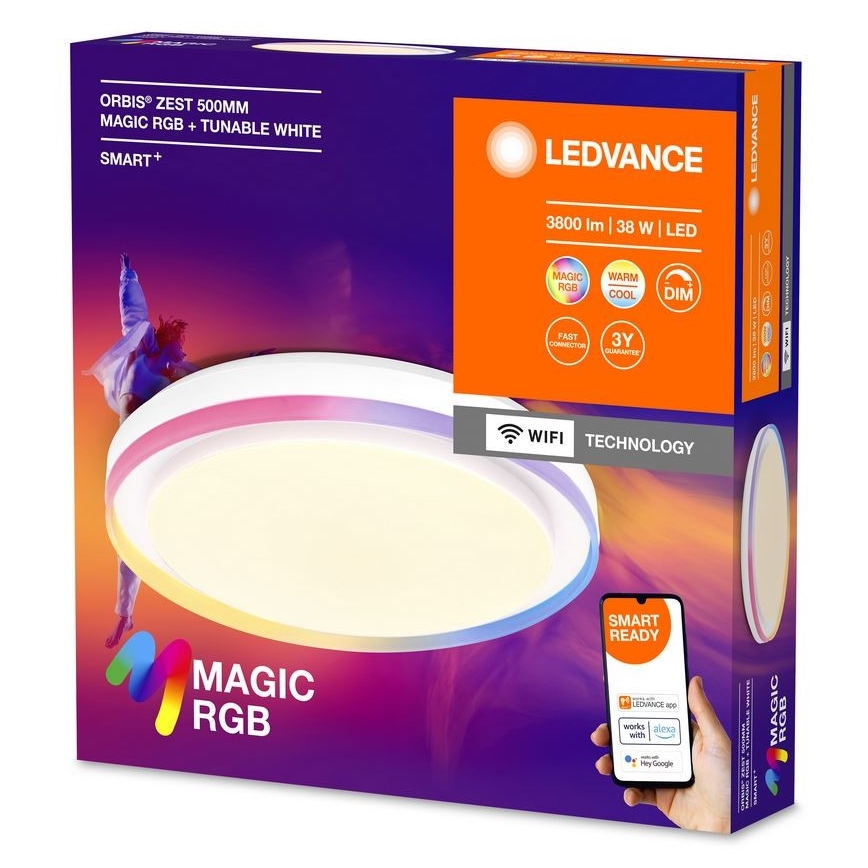 Ledvance - Plafoniera LED RGBW dimmerabile SMART+ MAGIC LED/38W/230V  2700-6500K Wi-Fi