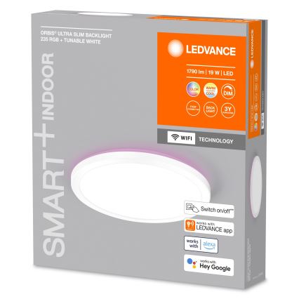 Ledvance - Plafoniera LED RGBW dimmerabile SMART+ ORBIS LED/19W/230V 2700-6500K Wi-Fi