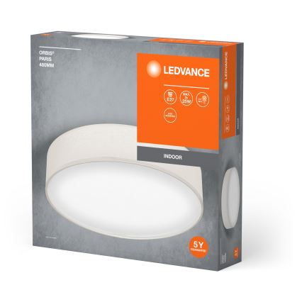 Ledvance - Plafoniera ORBIS PARIGI 3xE27/25W/230V color crema