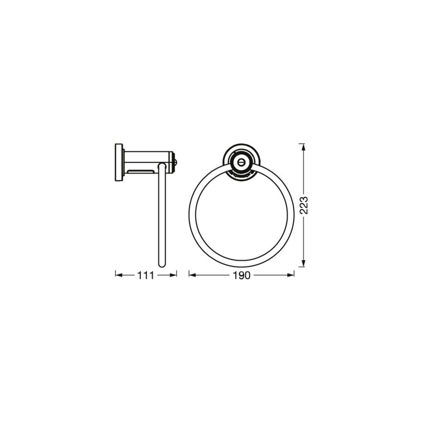 Ledvance - Porta asciugamani con LED retroilluminazione 3xAAA IP44