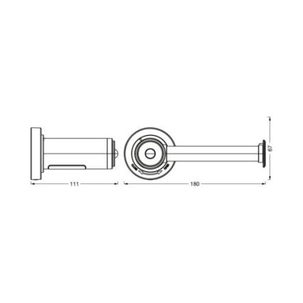 Ledvance - Porta carta igienica con LED retroilluminazione 3xAAA IP44