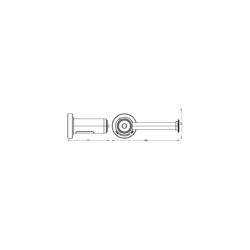 Ledvance - Porta carta igienica con LED retroilluminazione 3xAAA IP44