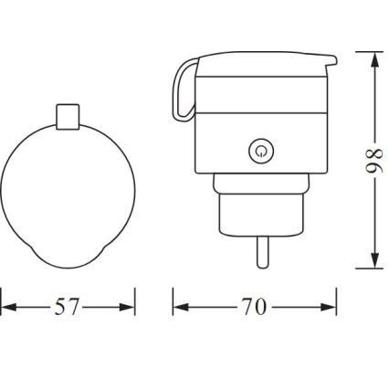 Ledvance - Presa intelligente per esterni SMART+ PLUG 3680 W IP44 SCHUKO