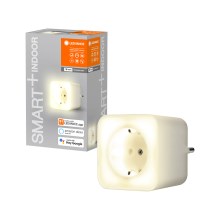 Ledvance - Presa smart LED dimmerabile con illuminazione SMART+ PLUG 3680W Wi-Fi