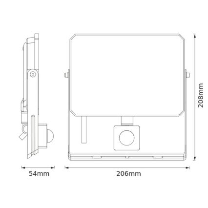 Ledvance - Proiettore LED con sensore di movimento e sensore crepuscolare FLOODLIGHT LED/50W/230V 3000K IP65