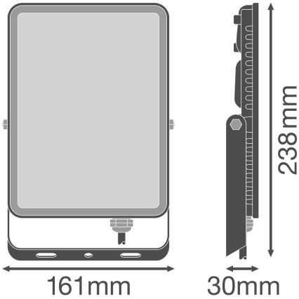 Ledvance - Proiettore LED da parete per esterni FLOODLIGHT LED/50W/230V 6500K IP65