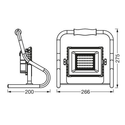 Ledvance - Proiettore LED R-STAND LED/20W/5V IP44