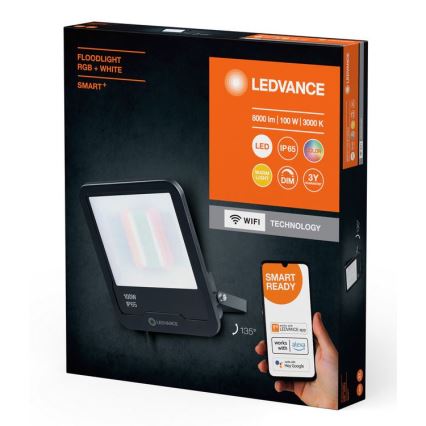 Ledvance - Proiettore da esterno LED RGBW dimmerabile SMART+ FLOODLIGHT LED/100W/230V IP65 Wi-Fi