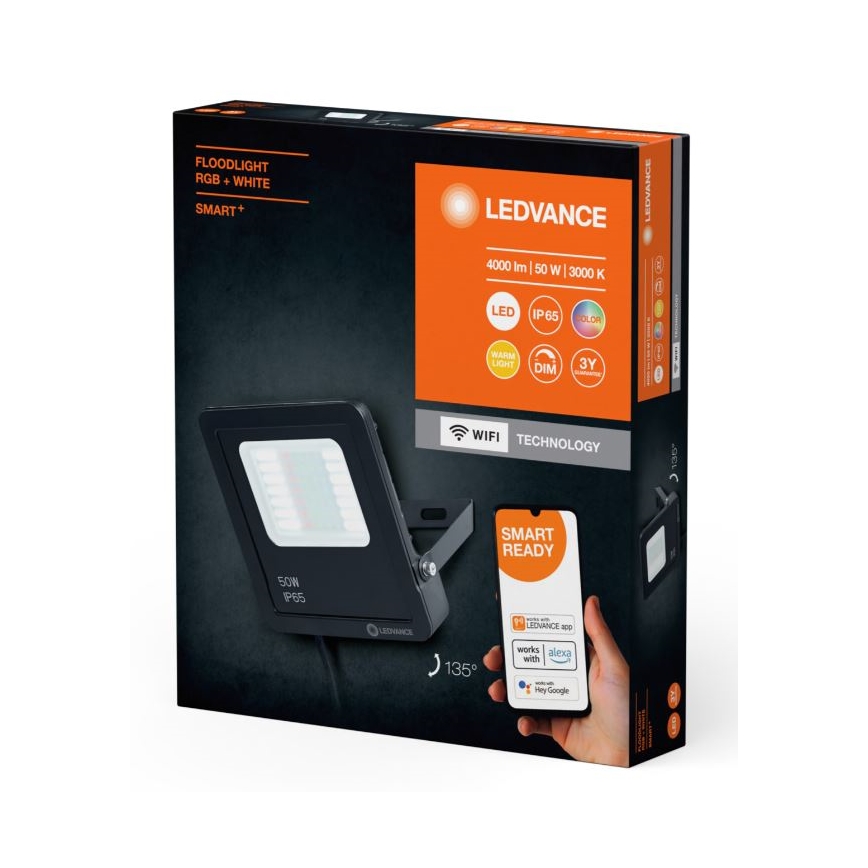 Ledvance - Proiettore da esterno LED RGBW dimmerabile SMART+ FLOODLIGHT LED/50W/230V IP65 Wi-Fi