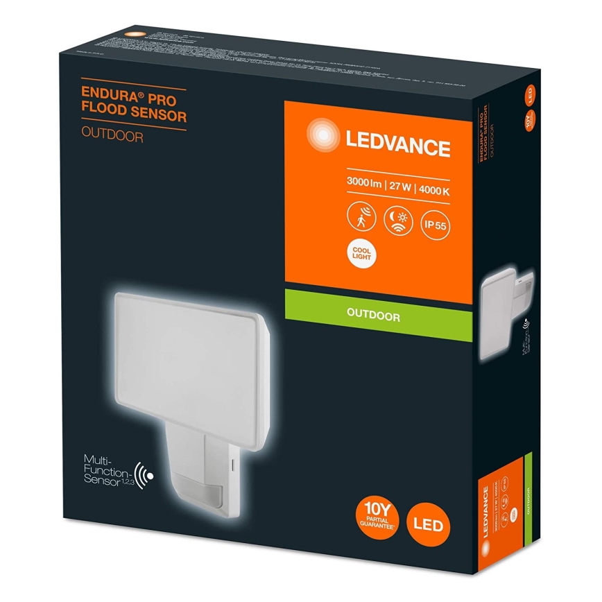 Ledvance - Riflettore da esterno a LED con sensore FLOOD LED/27W/230V IP55