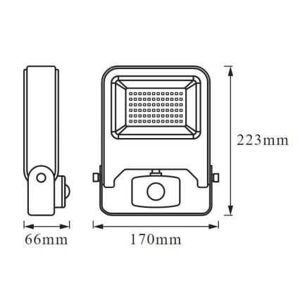 Ledvance - Riflettore LED con sensore ENDURA LED/30W/230V IP44