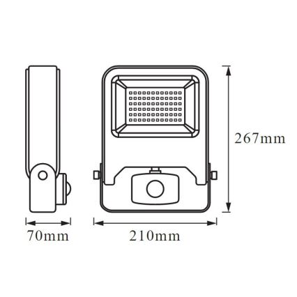 Ledvance - Riflettore LED con sensore ENDURA LED/50W/230V IP44