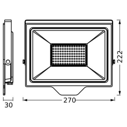 Ledvance - Riflettore LED da esterno FLOODLIGHT ESSENTIAL LED/100W/230V IP65