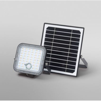 Ledvance - LED Faro solare dimmerabile con sensore di movimento e crepuscolare FLOOD SPLIT LED/10W/3,2V 5000 mAh IP65 + telecomando