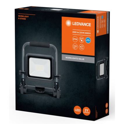 Ledvance - Riflettore LED da esterno WORKLIGHT R-STAND LED/20W/230V 6500K IP54