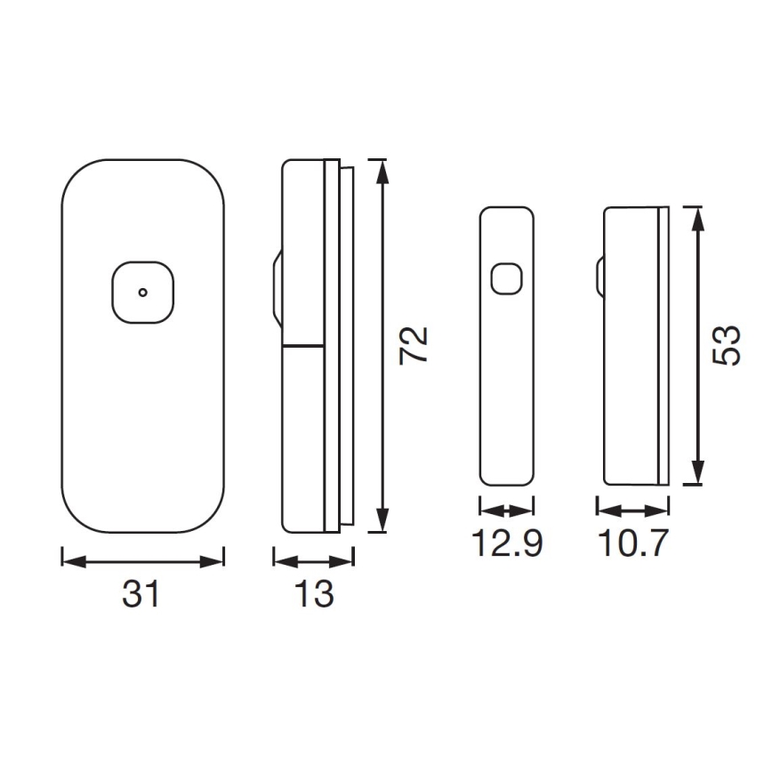 Ledvance - Sensore intelligente per porte e finestre SMART+ 3,7V 500 mAh Wi-fi