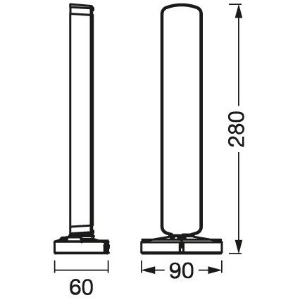 Ledvance - SET 2x LED RGBW Lampada da tavolo dimmerabile MOOD LIGHT LED/4W/230V Wi-Fi + +TC