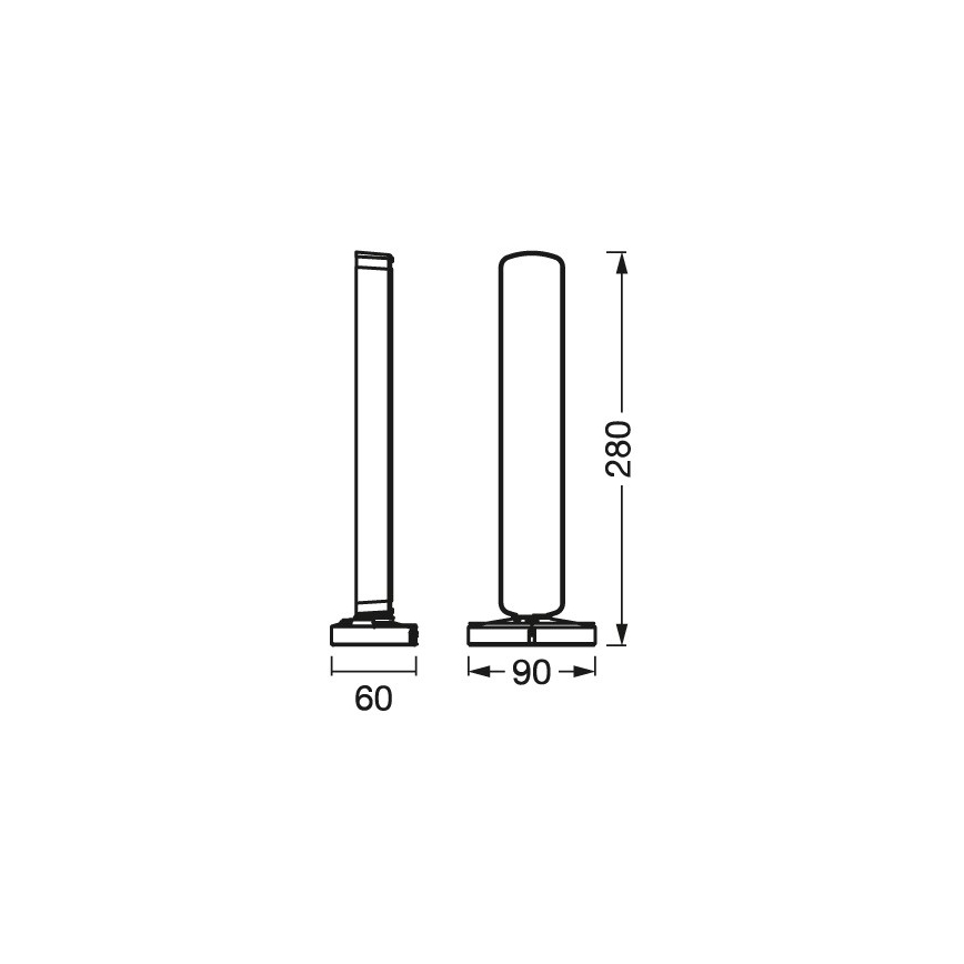 Ledvance - SET 2x LED RGBW Lampada da tavolo dimmerabile MOOD LIGHT LED/4W/230V Wi-Fi + telecomando