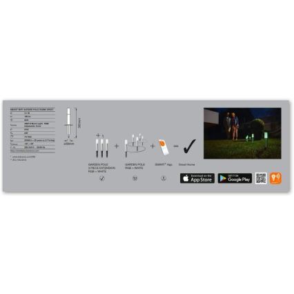 Ledvance - KIT 3x LED RGBW Set di espansione per lampada esterna SMART+ MINI 3xLED/3,1W/230V IP65 Wi-Fi