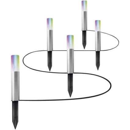 Ledvance - SET 5x LED RGBW Lampada da esterno SMART+ GARDEN PALO 5xLED/5,7W/230V IP65 Wi-Fi