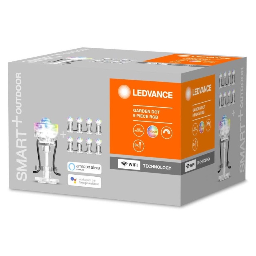 Ledvance - Set di prolunga esterno LED RGB SMART+ DOT 9xLED/2,5W/230V IP65 Wi-Fi