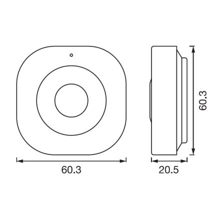 Ledvance - Smart sensore di movimento SMART+ 3,7V 500 mAh Wi-fi