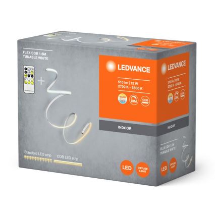 Ledvance - Striscia LED dimmerabile FLEX COB 1,5m LED/13W/230V 2700-6500K + telecomando