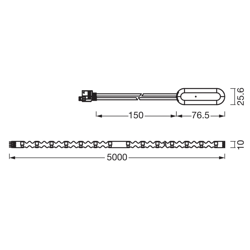 Ledvance - Striscia LED RGB dimmerabile FLEX 5 m LED/10 W/230 V + telecomando