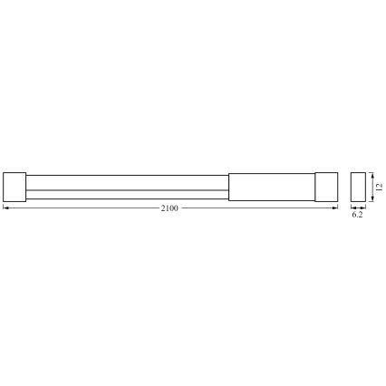 Ledvance - Striscia LED RGBW dimmerabile NEON FLEX 2,1m LED/4W/5V + telecomando