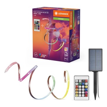 Ledvance - Striscia LED solare RGB dimmerabile FLEX MAGIC 3m LED/1,2W/5V + telecomando
