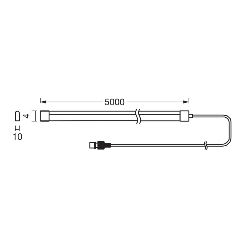 Ledvance - Striscia LED RGB solare dimmerabile FLEX MAGIC 5m LED/1,6W/5V + telecomando