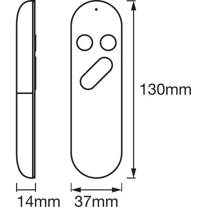 Ledvance - Telecomando SMART+ 2xAAA Wi-Fi