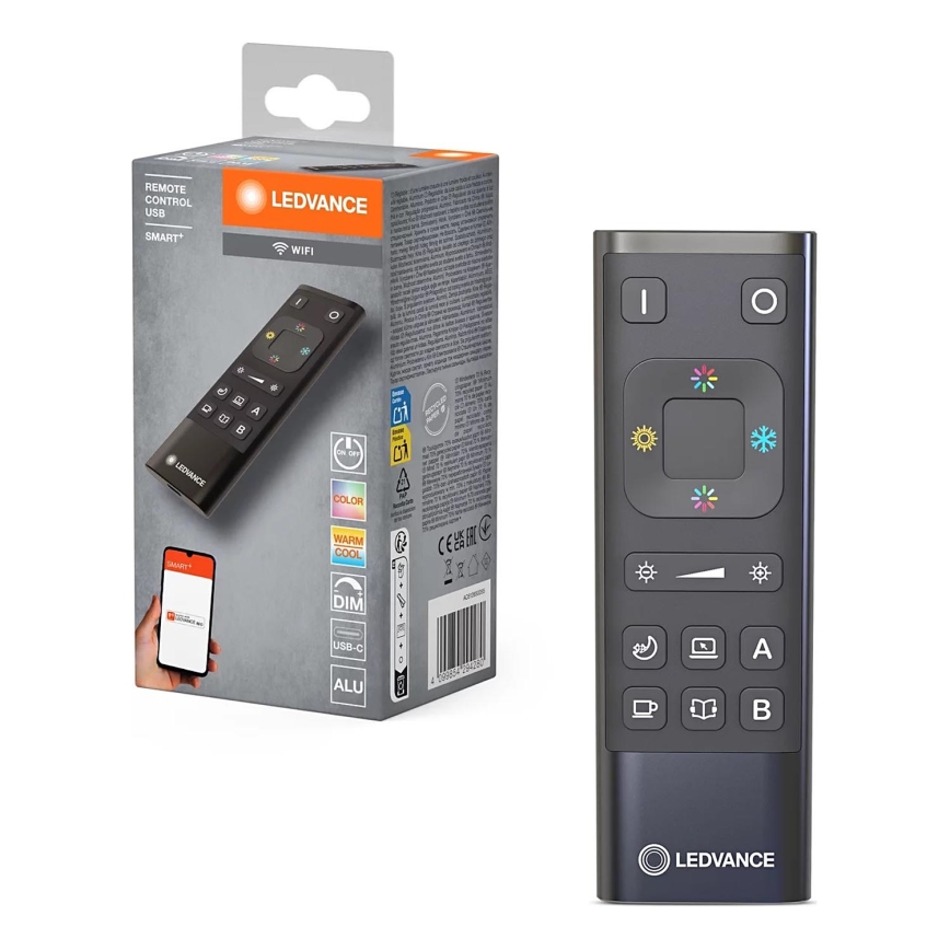 Ledvance - Telecomando SMART+ Wi-Fi 6600 mAh nero