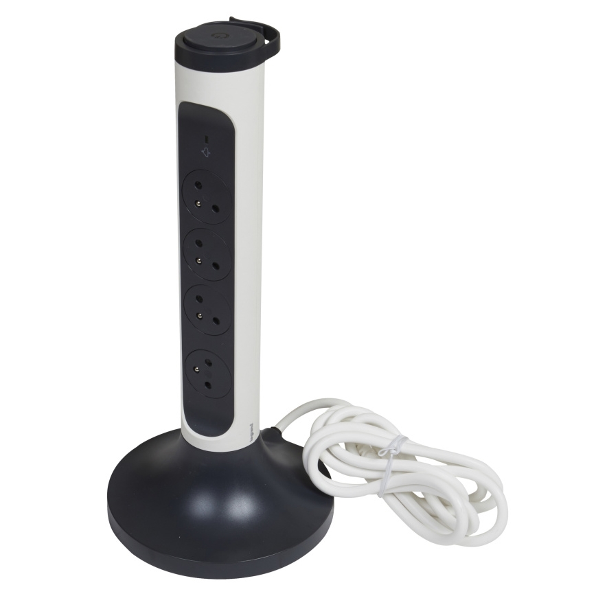 Legrand 049410 - Presa di corrente 230V/16A, 4x2P+T 2m