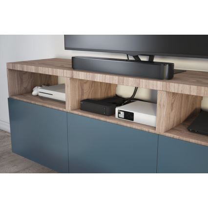 Legrand 049430 - HUB multimediale con interruttore 4Z Tipo E + 4Z Tipo C 2m nero