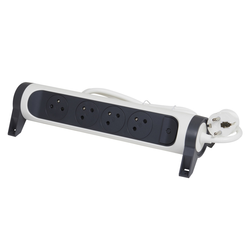 Legrand 049459 - Prolunga con interruttore 4Z Tipo E 3m