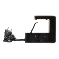 Legrand 050412 - Cavo di prolunga con interruttore per tavolo 4Z Tipo E + 2x USB-A 1,5m nero