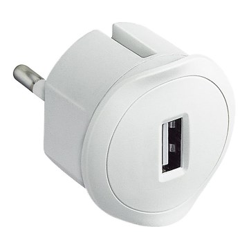 Legrand 50680 - Adattatore USB con spina integrata 230V/1,5A bianco
