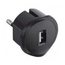 Legrand 50681 - Adattatore USB con spina integrata 230V/1,5A nero