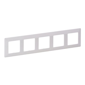 Legrand 754005 - Cornice per interruttori VALENA LIFE 5 moduli bianca