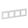 Legrand 754034 - Cornice per interruttori VALENA LIFE 4 moduli bianco/cromato