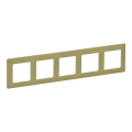 Legrand 754085 - Cornice per interruttori VALENA LIFE 5 moduli verde