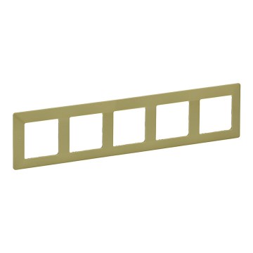 Legrand 754085 - Cornice per interruttori VALENA LIFE 5P verde